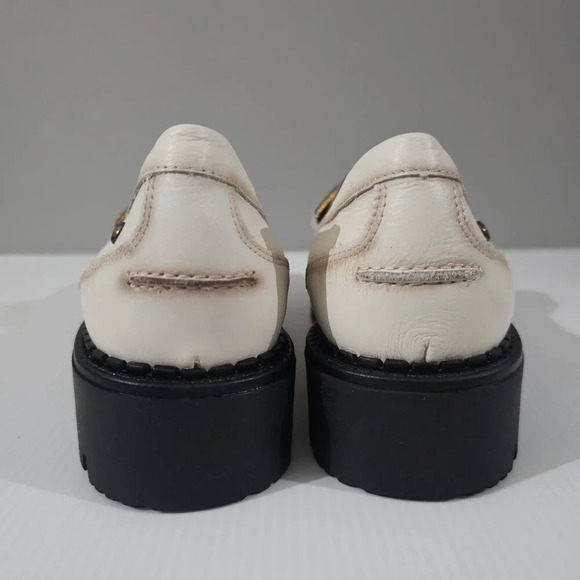 Pikolinos Aviles Chunky Platform Chain Loafer Nata Cream Leather EU Size 41 - Picture 8 of 13